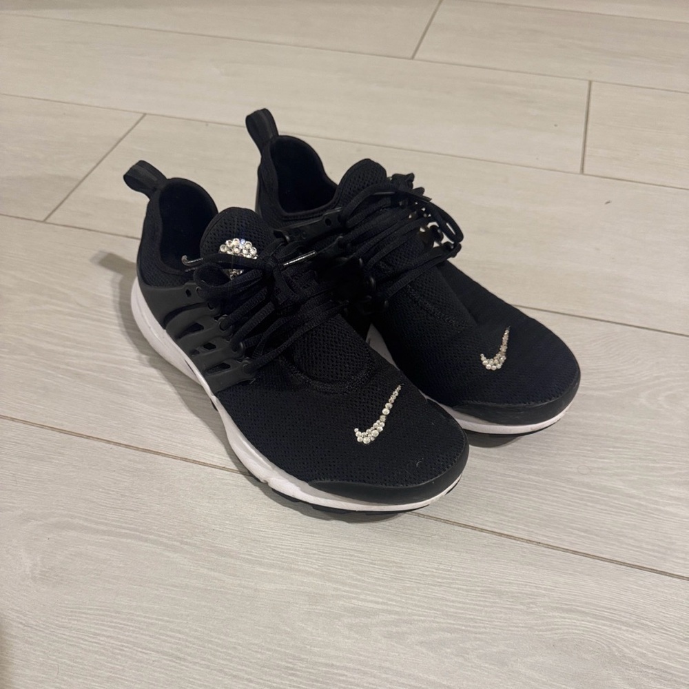 Nike air presto Black Sneakers with Sparkling Swoosh 10